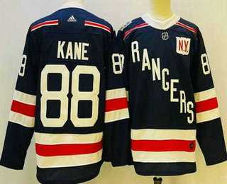 Mens New York Rangers #88 Patrick Kane Navy 2018 Winter Classic Authentic Jersey->new york rangers->NHL Jersey